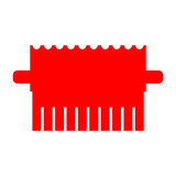 (45-108C10) 10 Tooth Comb, 1.5mm Thick For Mini Vertical Gel Box 1 Comb/Unit