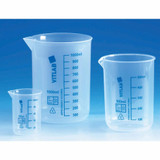 (91-624) 500ml Beaker, Graduated Polypropylene 6 Beakers/Unit