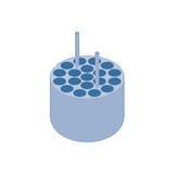 (95-941) ADAPTER TUBE 19X17.5 MM 19 tubes per adapter pk 2 2 Adapters/Unit