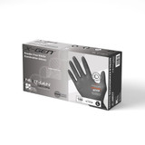 X-GEN Black Nitrile Gloves, Powder-Free
