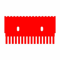 (45-100C16M) 16 Tooth Comb, 1.5mm Thick For 7cm Mini Gel Box 1 Comb/Unit
