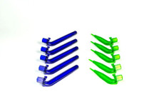 (93-244) Lab Drying Rack Replacement Pegs Green/Blue 10 Pegs/Unit