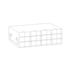 (27-449) Rack for 96-Well Microtube Box Upright Style, 4L x 3H 1 Rack/Unit