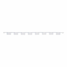 (22-623) 8-Well Strip Caps, Flat Optically Clear Bag of 125 Strips/Unit