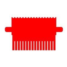 (45-108C16W) 16 Tooth Comb, 1.5mm Thick For 10cm Vertical Gel Box 1 Comb/Unit