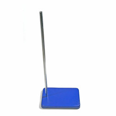 (75-219) Retort Stand, Rectangular Base, Medium 5x8in w/ 19.5in Rod (0.4in Dia.) 1 Stand/Unit
