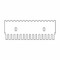 (45-101C16) 16 Tooth Comb, 1mm Thick for Midi 10cm Gel Box 1 Comb/Unit