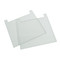 (45-109N) Notched Glass Plate, 20 x 20cm 4mm Thick 2 Plates/Unit