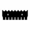 (45-101C8S) 8 Tooth Comb, 0.75mm Thick for 10cm Wide Gel Box 1 Comb/Unit