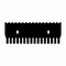 (45-101C16M) 16 Tooth Comb, 1.5mm Thick for Midi 10cm Gel Box 1 Comb/Unit