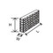 (27-370LR) Rack for 42 25-Place Boxes Drawer Style 1 Rack/Unit