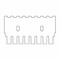 (45-100C8) 8 Tooth Comb, 1mm Thick For 7cm Mini Gel Box 1 Comb/Unit