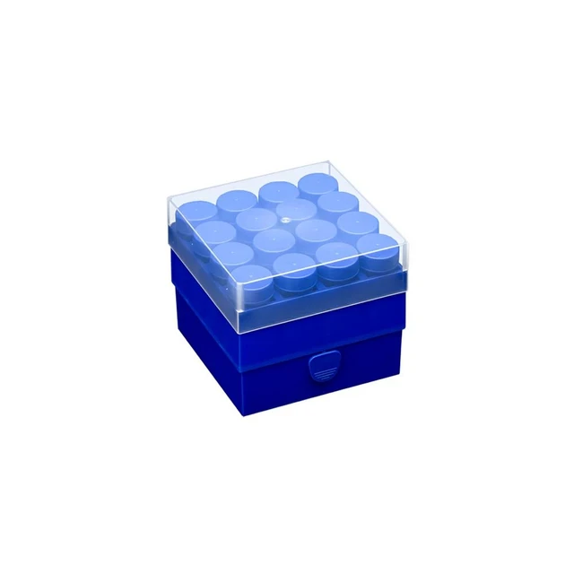 27-121) Metal Storage Box for 81 Tubes Hinged Lid, 131 x 131 x