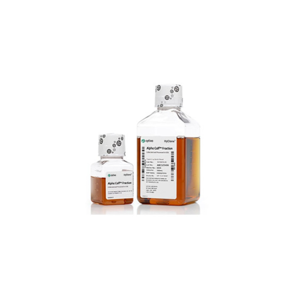 (87-323) HyClone Alpha Calf Fraction (US) US Origin, Non-Supplemented 500 mL/Unit