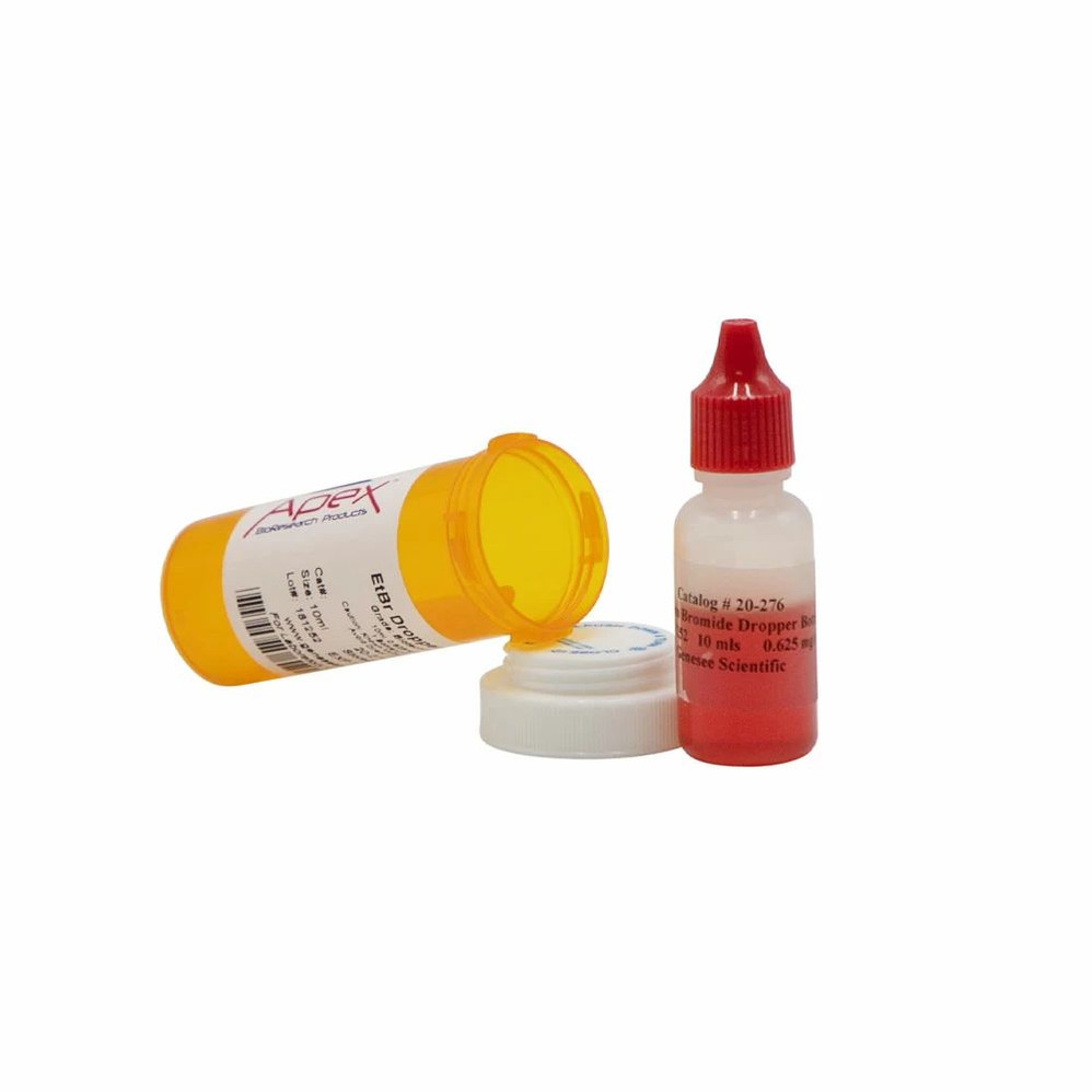 (20-276) EtBr Dropper Bottle 10ml, 0.625mg/ml 1 Bottle/Unit