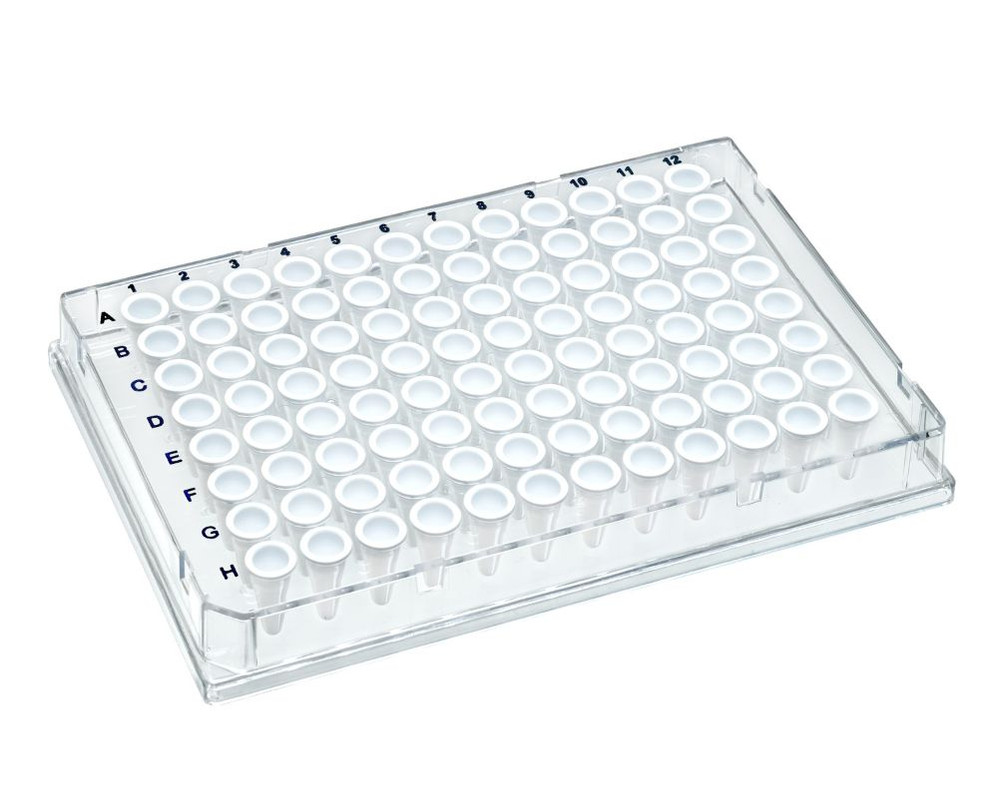 Olympus 96-Well Rigid PCR Plate, Full Skirt, One Notch