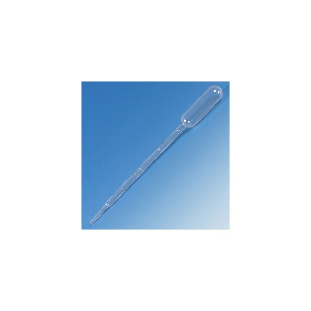 (96-016) Graduated Transfer Pipet, 3.0ml Small Bulb, 140mm 5000 Pipets/Unit