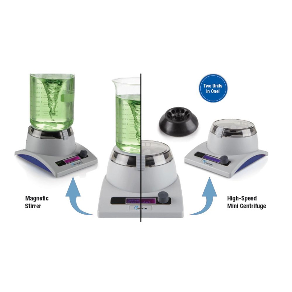 (33-259OS) High-Speed Centrifuge - Magnetic Stirrer Bundle Grey/Blue 1 Centrifuge/Unit