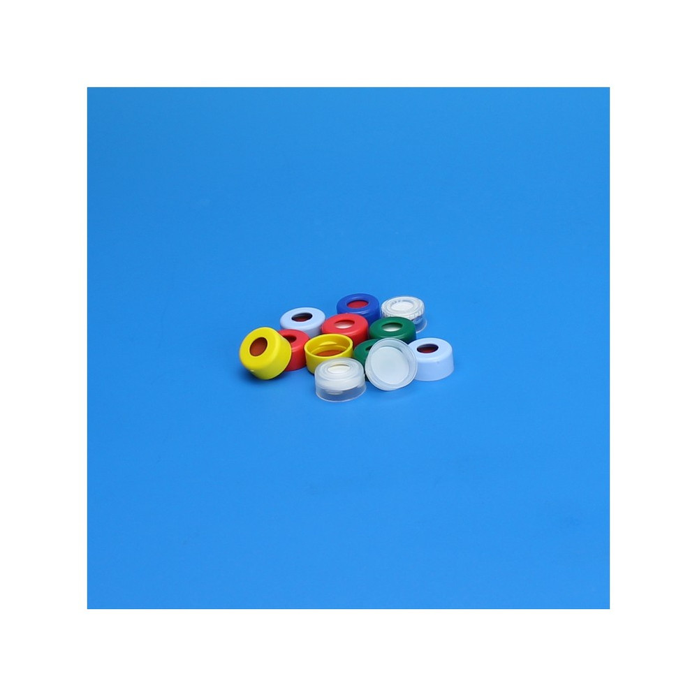 11 mm Snap Cap Seals, Molded Septum, Clear