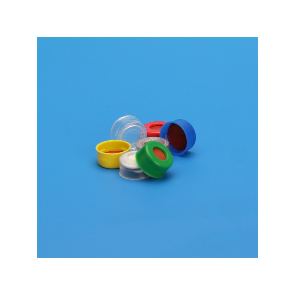 11 mm Poly Crimp™ Seals, Molded Septum, Clear