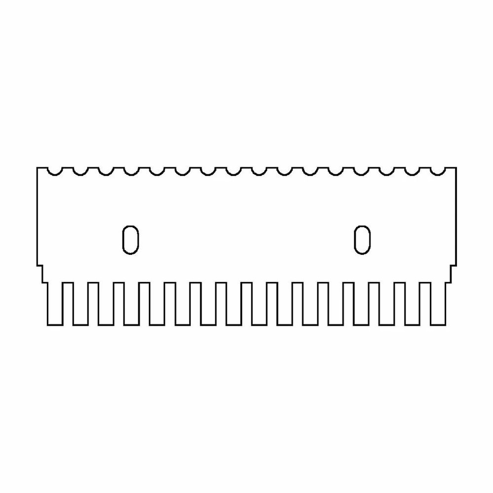 (45-101C16) 16 Tooth Comb, 1mm Thick for Midi 10cm Gel Box 1 Comb/Unit