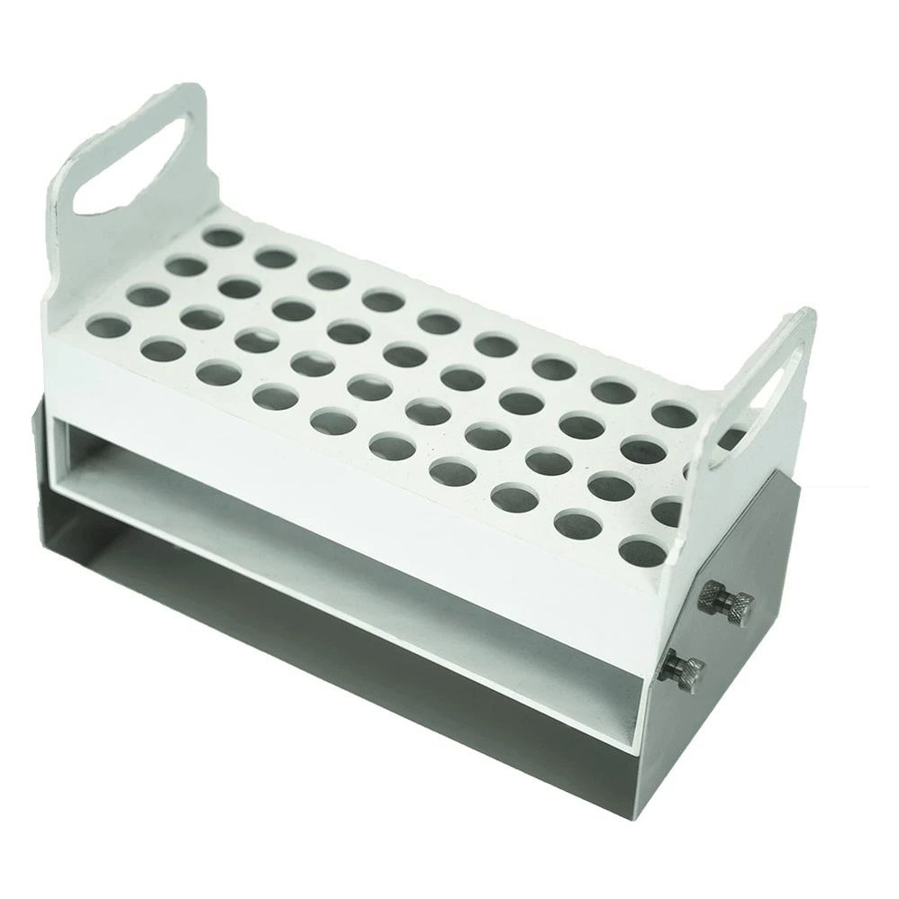 (27-517AT14) Adjustable Test Tube Rack 40 x Incubator Shaker Accessory 1 Tube Rack Clamp/Unit