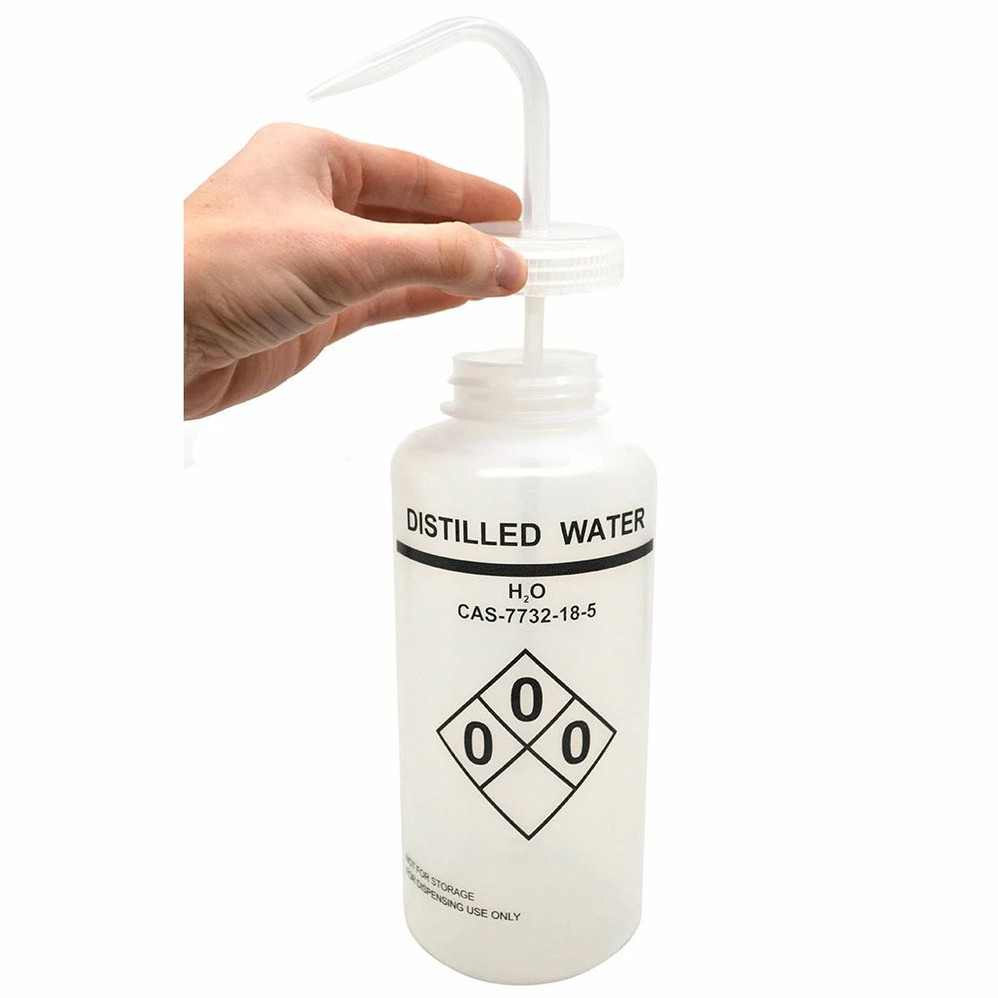 (75-194) 1000ml Labeled Wash Bottle - D LDPE, Self-Venting 1 Bottle/Unit