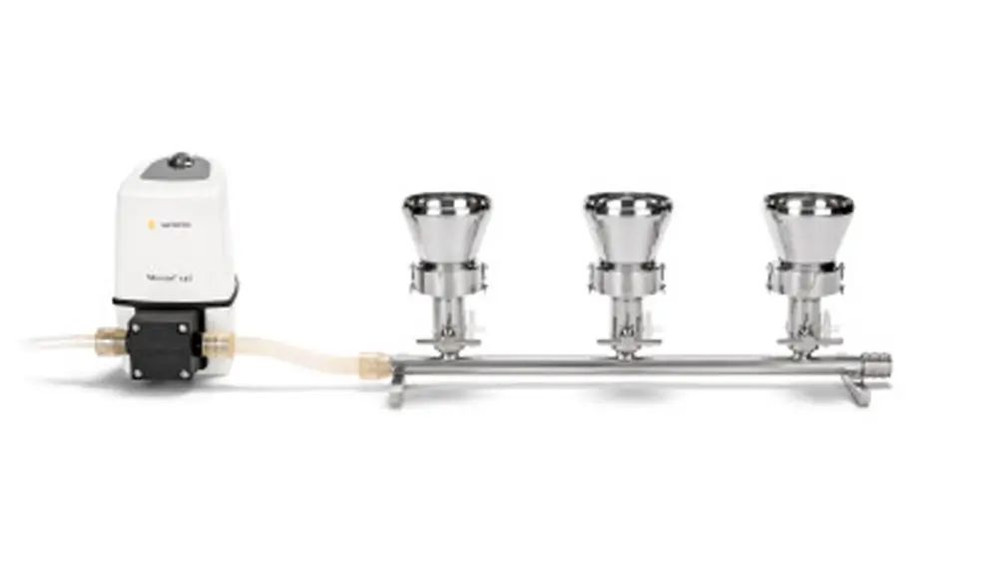 (60-1455) Microsart 3 Place Manifold 100ml, Stainless Steel 1 Manifold/Unit