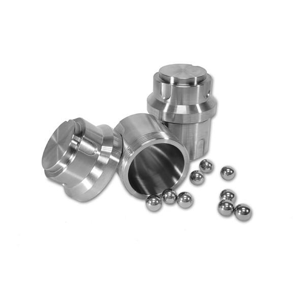 (31-173S50) 50ml Steel Grinding Jar BeadBlaster 96 Accessory 2 Jars/Unit