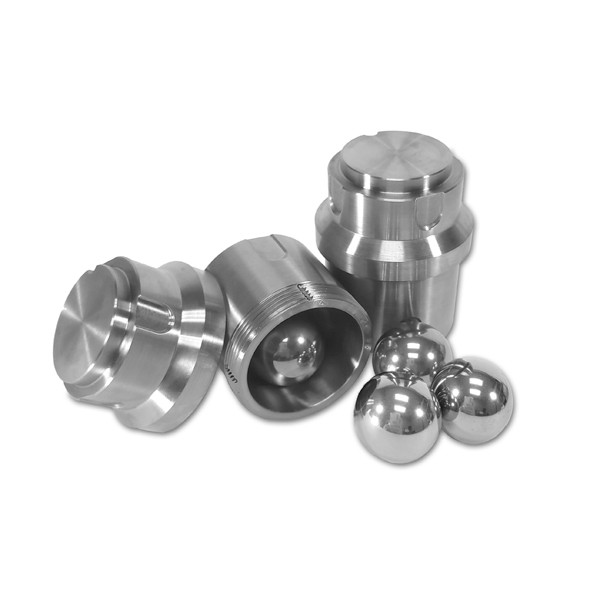 (31-173S50) 50ml Steel Grinding Jar BeadBlaster 96 Accessory 2 Jars/Unit