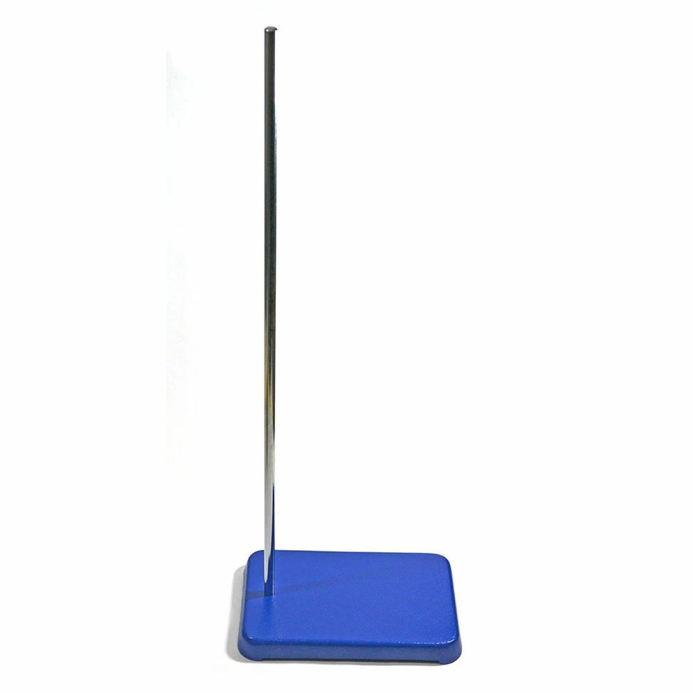 (75-220) Retort Stand, Rectangular Base w/ 24in Rod (0.4in Dia.) 1 Stand/Unit