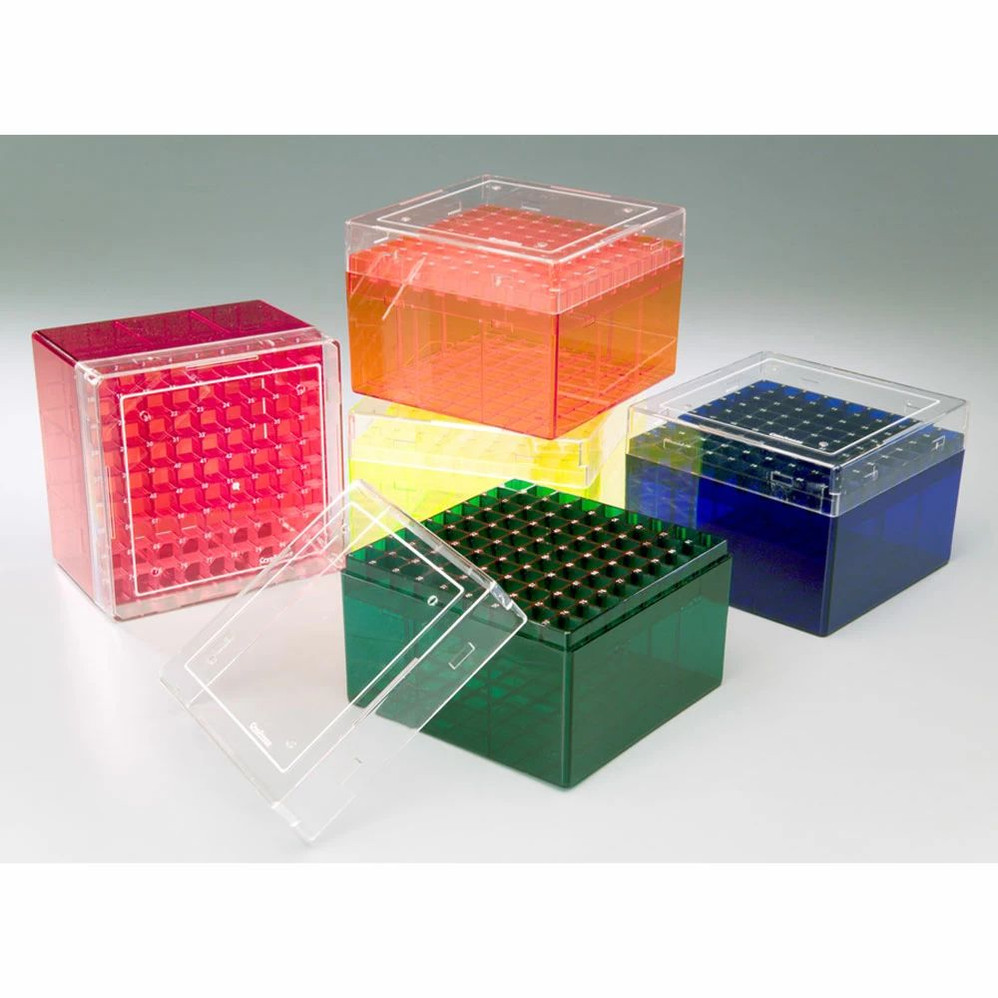 (27-338) 3-5ml Cryovial Storage Box, As Polycarbonate, 81-Place 5 Storage Boxes/Unit