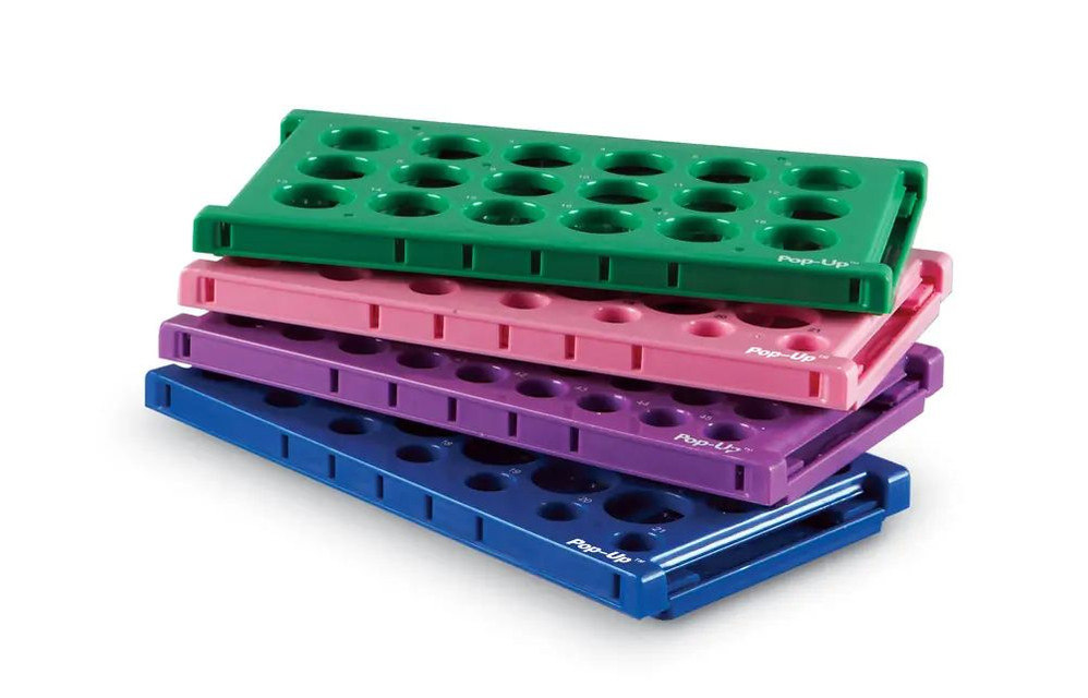 (93-229) Pop-Up Tube Rack 50 mL Green 2 Racks/Unit