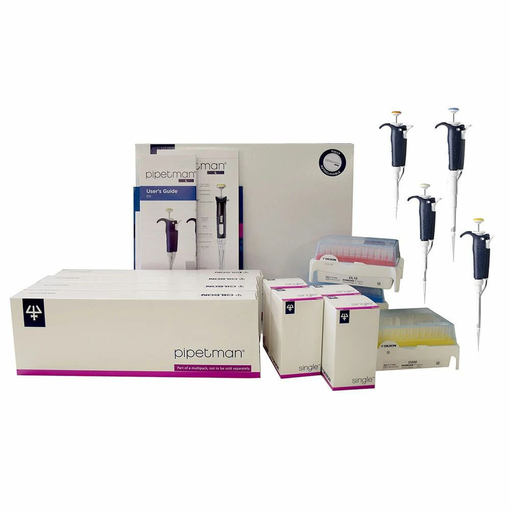 (37-205SK1) PIPETMAN L Starter Kit P2, P20, P200, P1000 Included 1 Starter Kit/Unit