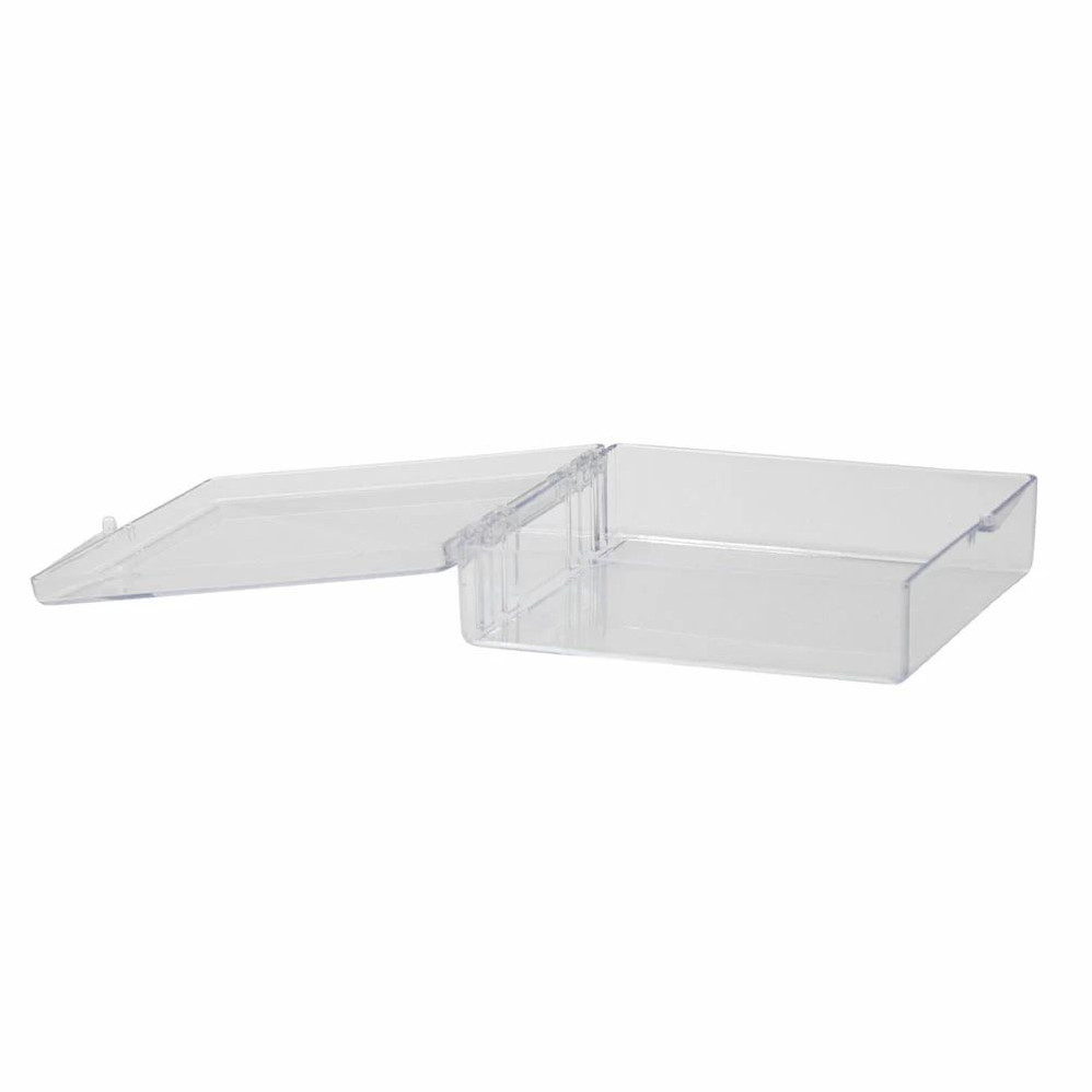 (30-134) Blotting Boxes, Square, Clear 11.6 x 11.6 x 3.2cm 5 Boxes/Unit