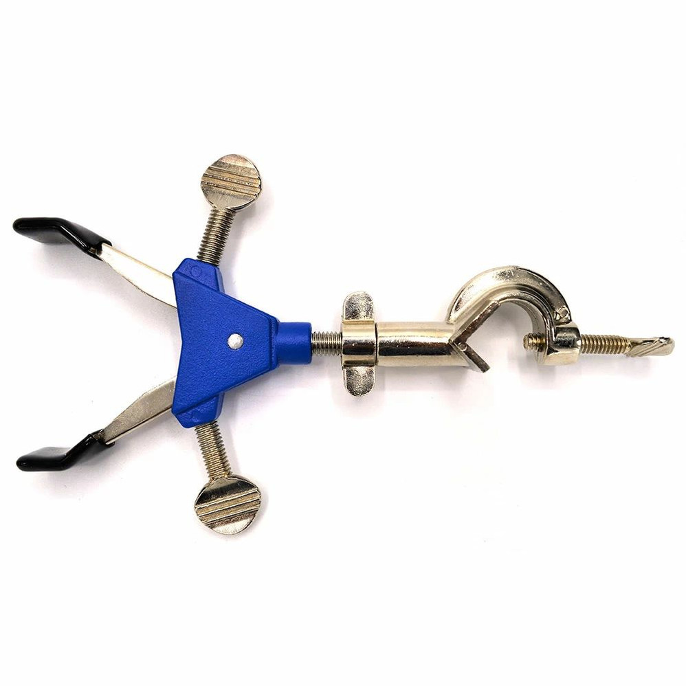 (75-232) 2 Prong Vinyl Coated Clamp w/ Dual Adjust, 7cm Max Opening 1 Clamp/Unit