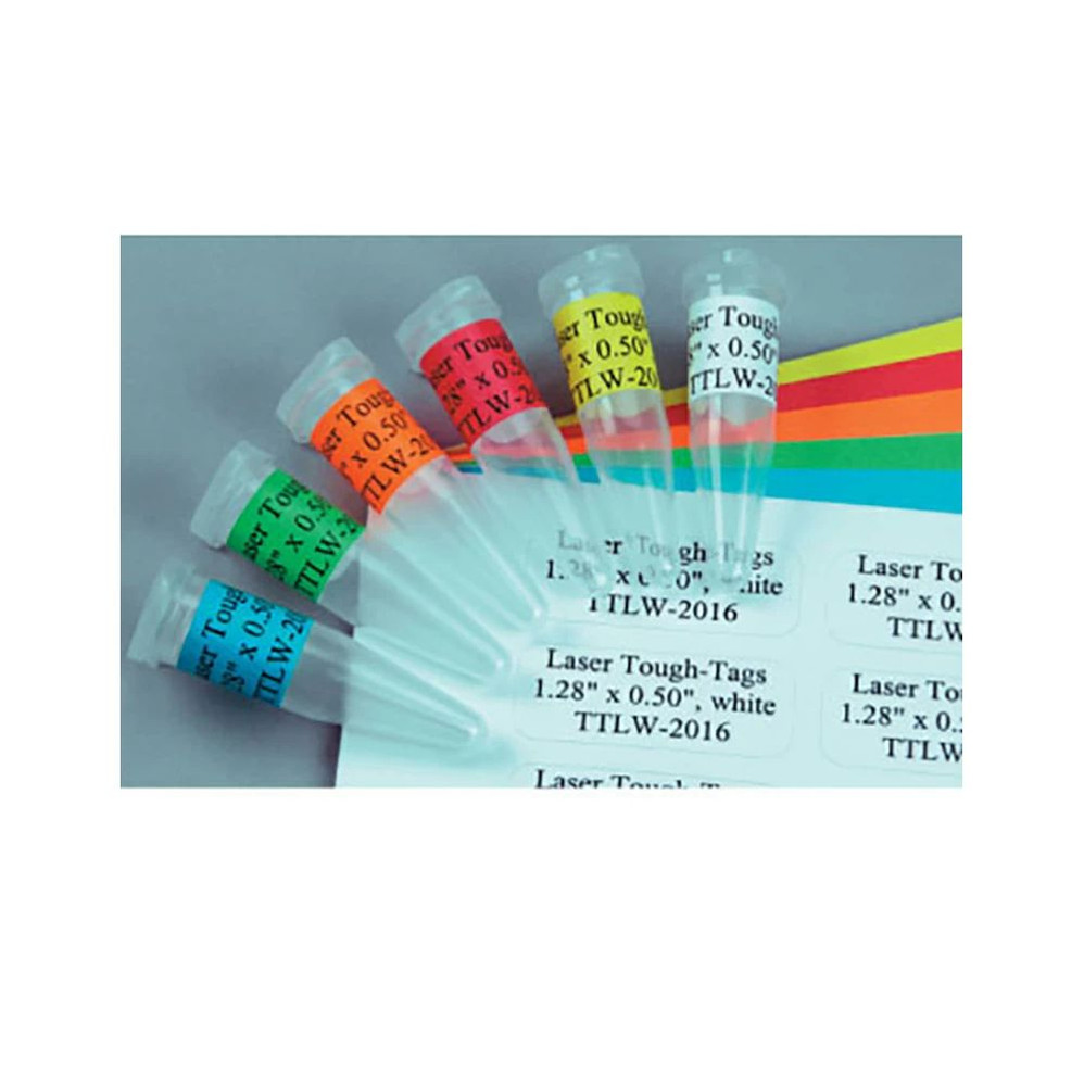 (89-121) Tough Spots MCT Cap Labels Asst Colors, 0.5-1.5ml Tubes 2,975 Labels/Unit