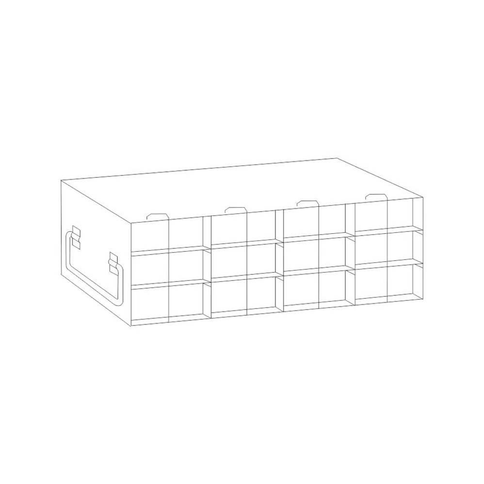 (27-449) Rack for 96-Well Microtube Boxes Upright Style, 4L x 3H 1 Rack/Unit