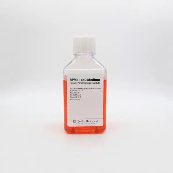 (25-731) RPMI-1640  with 25MM HEPES Buffer 2.0 g/L Sodium Bicarbonate 500 mL/Unit