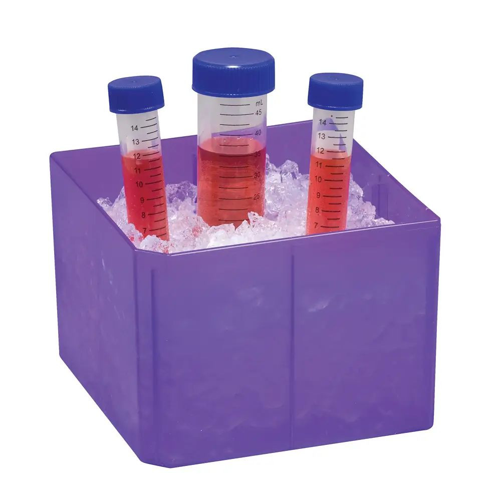 (93-227) Transformable Cube Tube Rack 15 & 50 mL Box Purple 5 Boxes/Unit