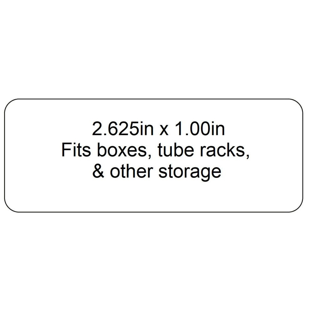 (89-108) Laser Cryo-Tags 2.625 x 1.0 600 Labels/Unit