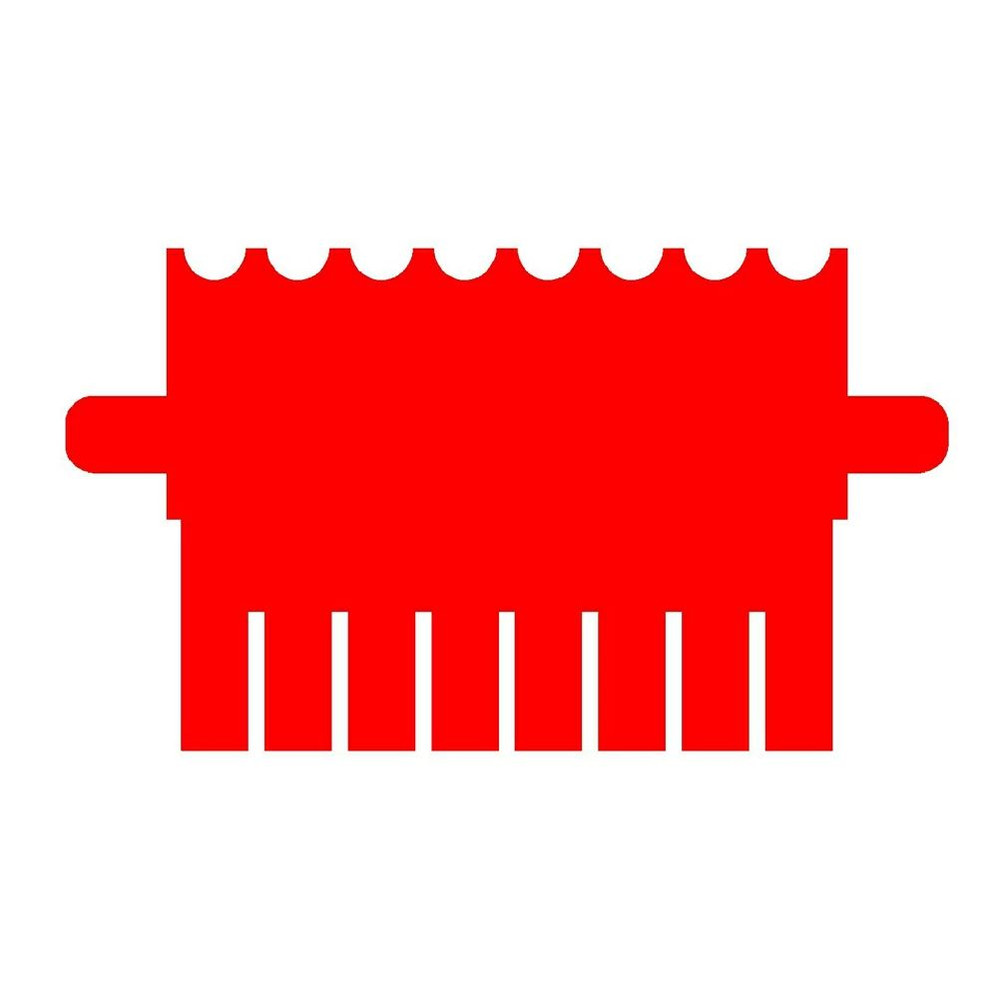 (45-108C8M) 8 Tooth Comb, 1.5mm Thick for Mini Vertical Gel Box 1 Comb/Unit