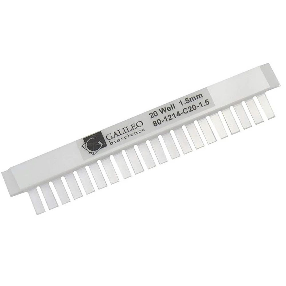 (33-611C20W) 12 x 14cm Gel Box Accessory 20 Teeth Gel Comb, 1.5mm Thi 1 Comb/Unit