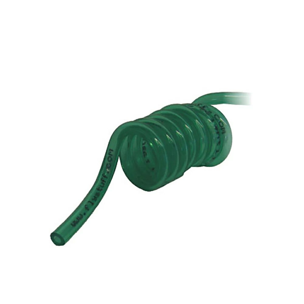 (59-125) 3'  Coiled Tubing w/Tails 1/8 I.D, 70A PUR (Green) 1 Coil/Unit