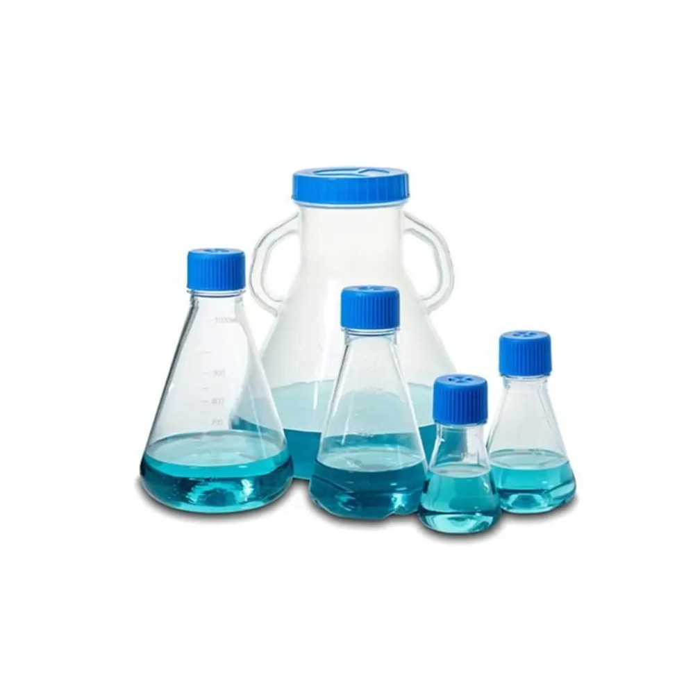 (25-140C) Cap for 125ml and 250ml Erlenm Includes Filter 10 Caps/Unit