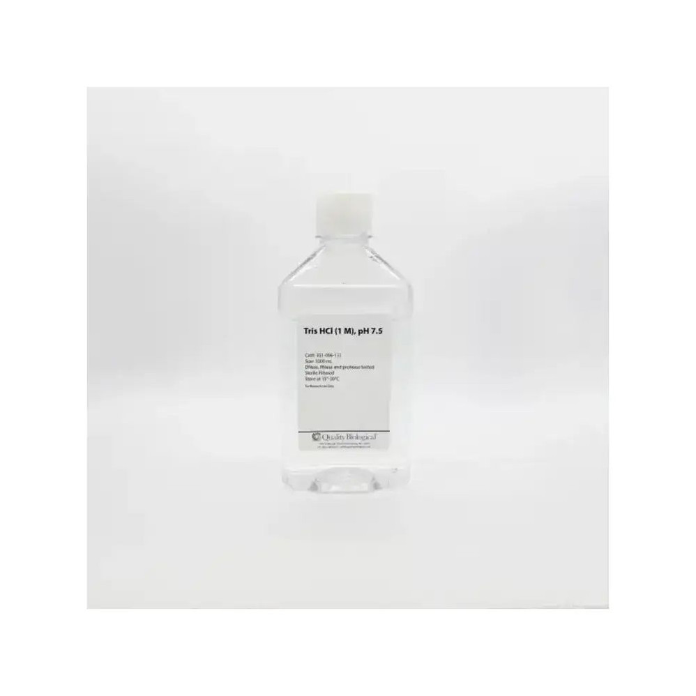 Quality Biological Inc 351-006-101 Quality Biological Inc 351-006-101 1M TRIS-HCL, pH 7.5, TRIS-HCL 1M PH 7.5 500ml, 1 Bottle/Unit, TRIS-HCL 1M PH 7.5 500ml, 1 Bottle/Unit Primary Image