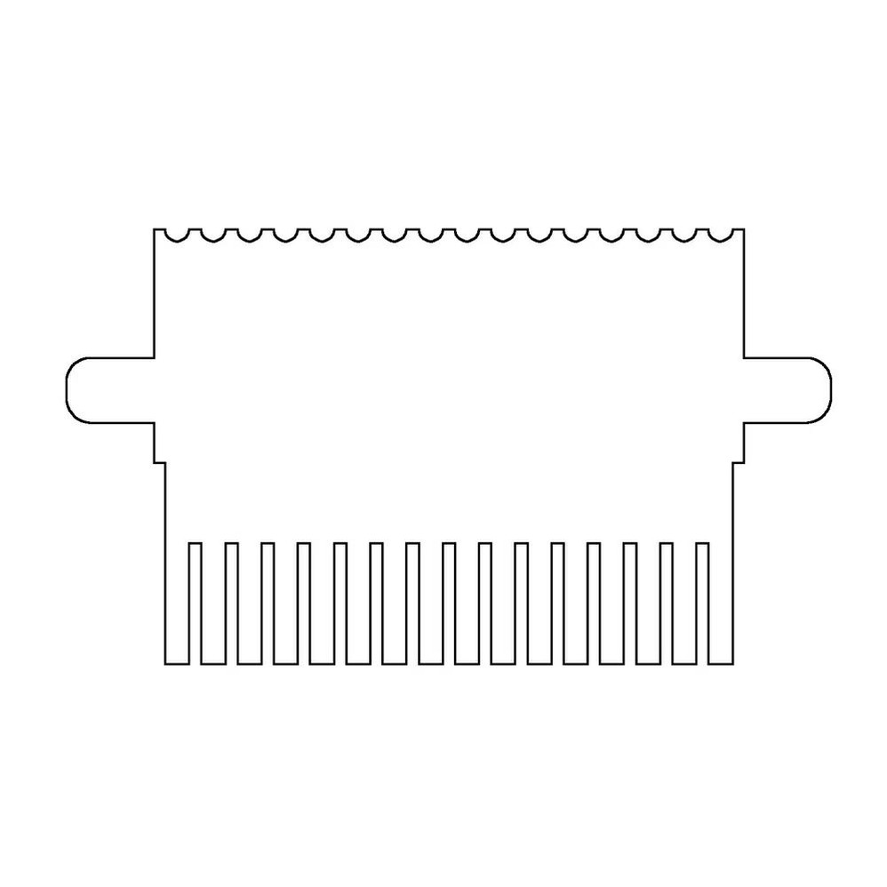 (45-108C16) 16 Tooth Comb, 1mm Thick For 10cm Vertical Gel Box 1 Comb/Unit