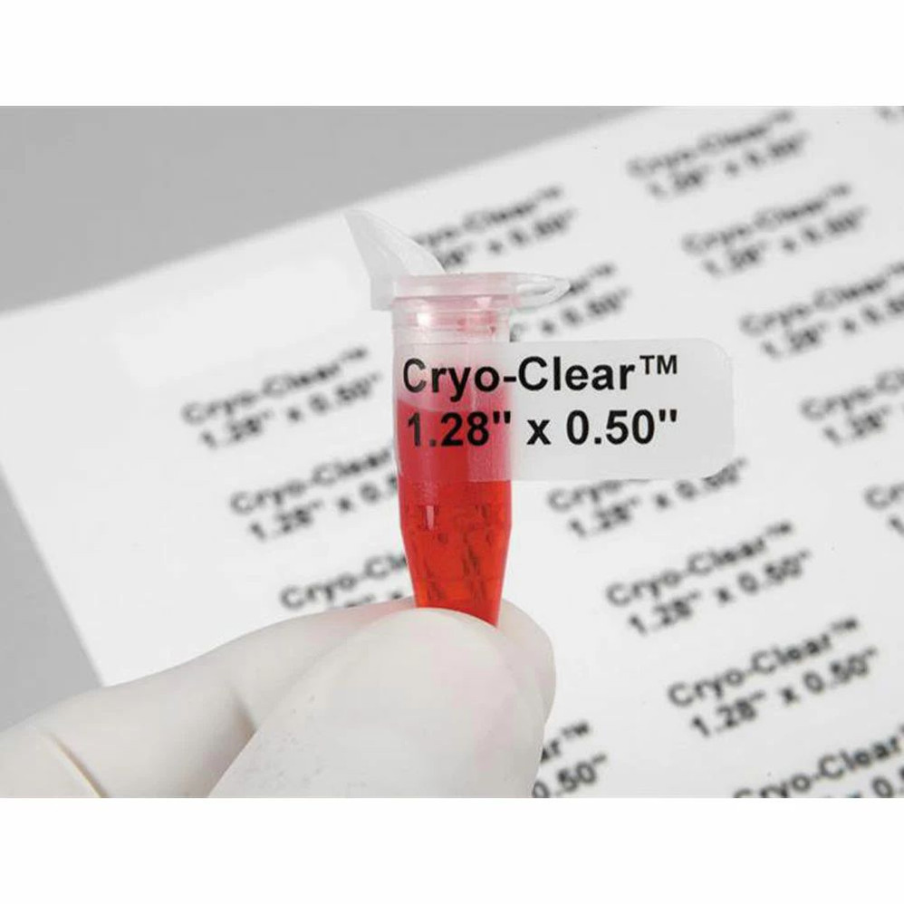 (89-110) Cryo-Clear Laser Labels 1.28 x 0.50 1700 Labels/Unit
