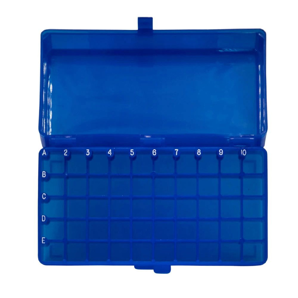 (33-210X) Storage Box, 50-Place Holds (50) Tubes 5 Boxes/Unit