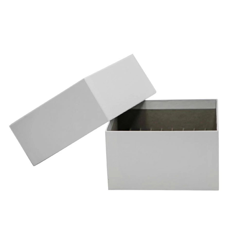 (21-122W) 3.75in. Cardboard Box w/ Dividers White, 81-Place Divider 1 Box/Unit